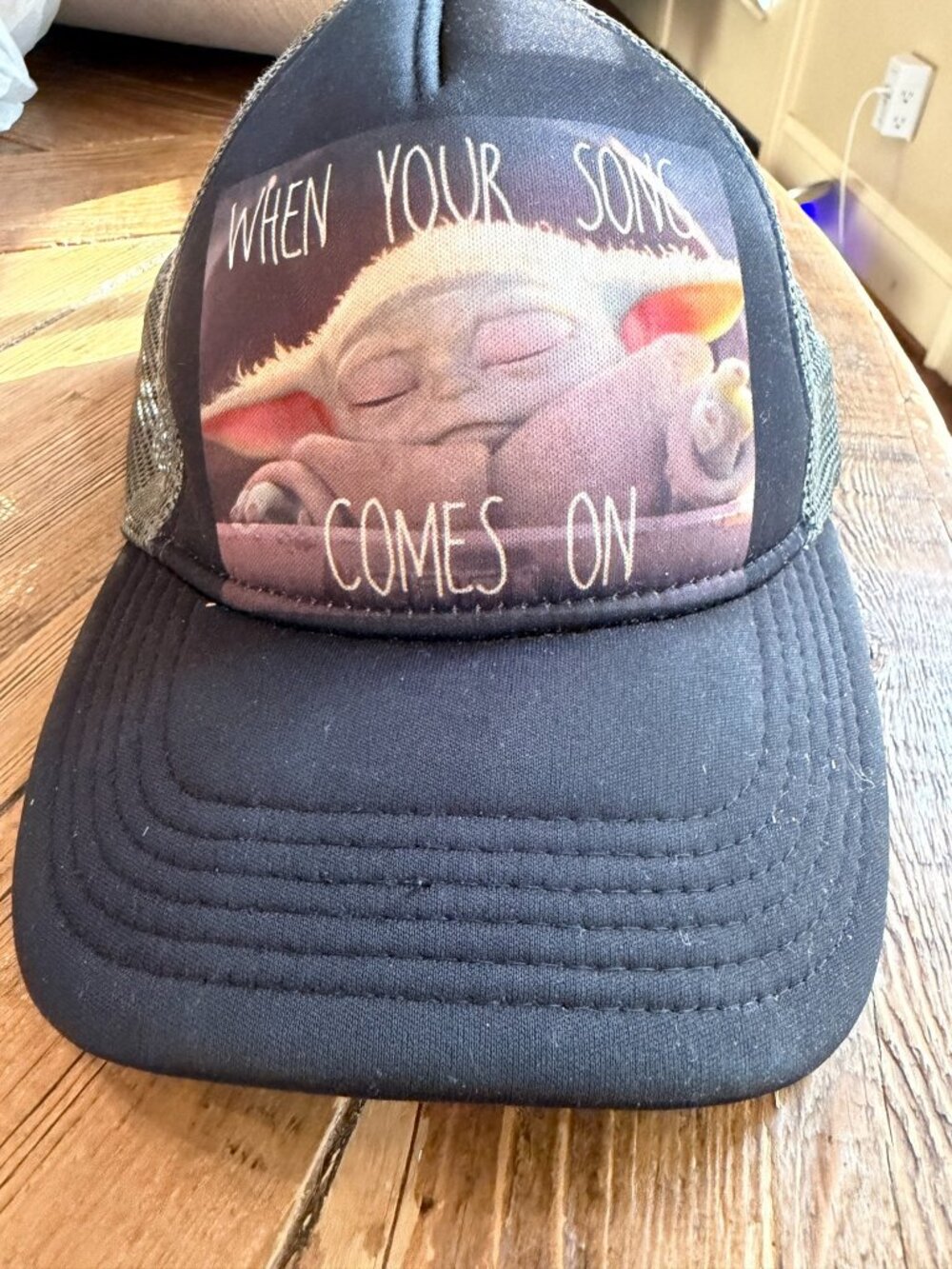 Star Wars Grogu When Your Song Comes On Trucker Hat